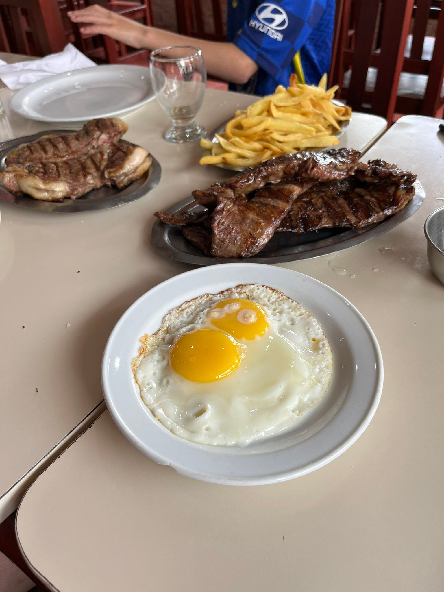 Los platos de la parrilla