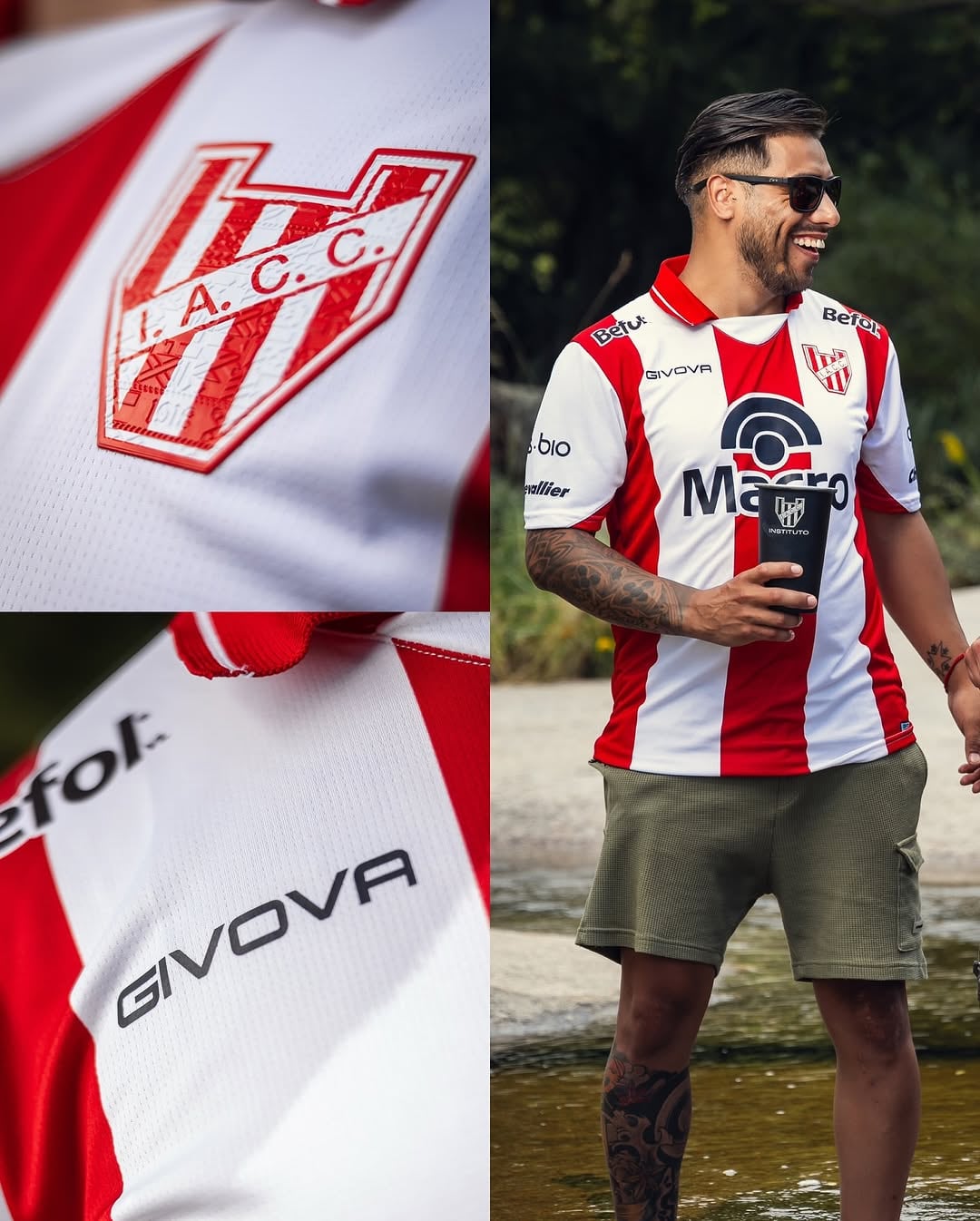 La camiseta titular de Instituto.