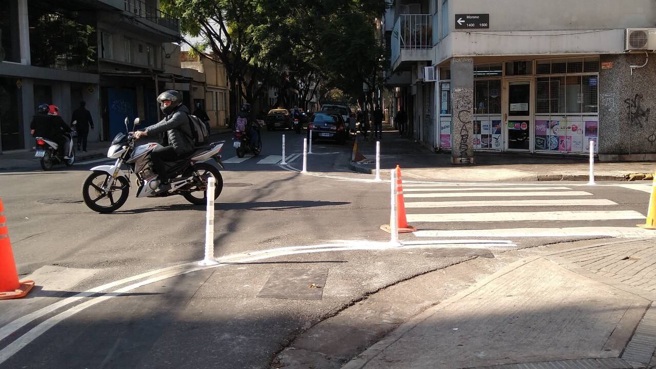 Nuevos cruces peatonales en el centro de Rosario