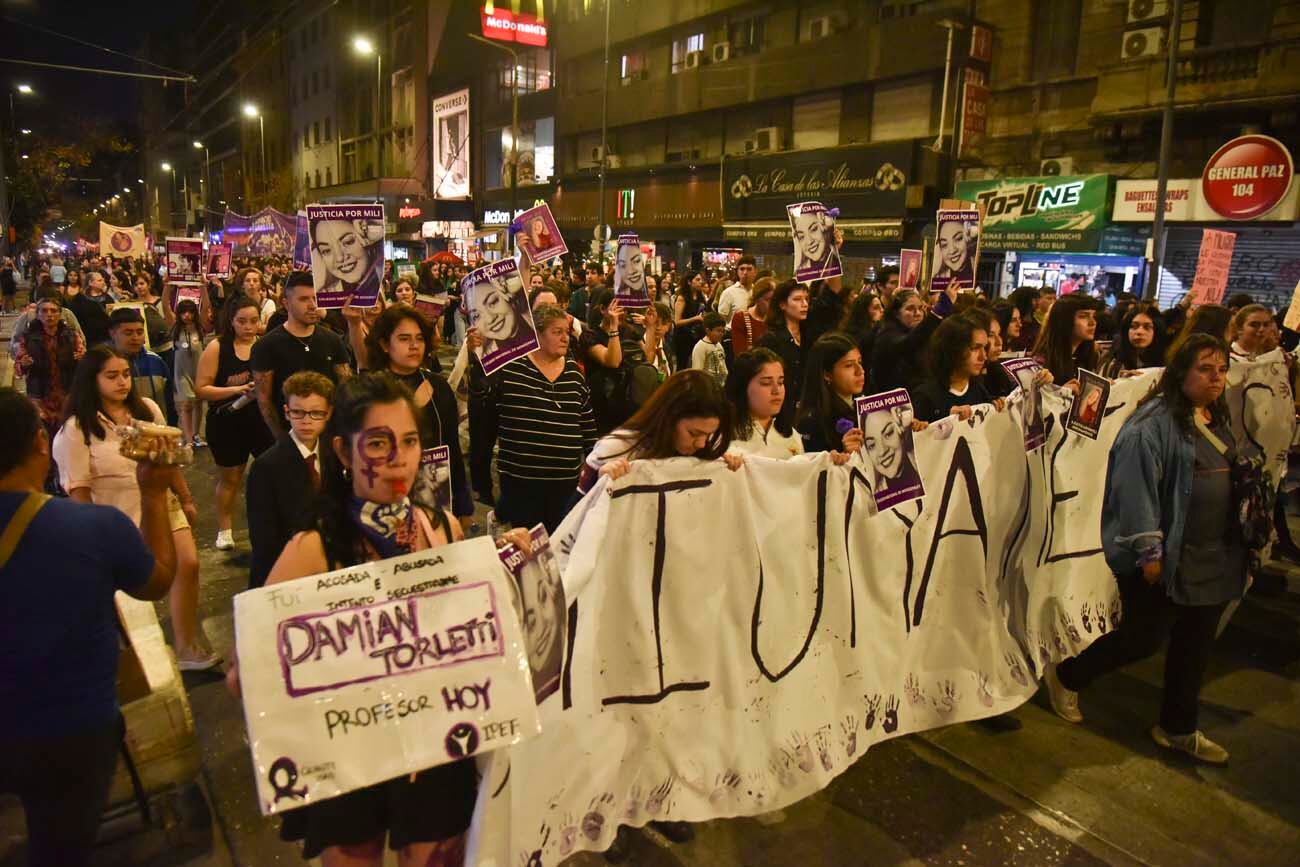 Ni Una Menos: Córdoba vivió una multitudinaria marcha contra los femicidios y la violencia patriarcal (Facundo Luque / La Voz)