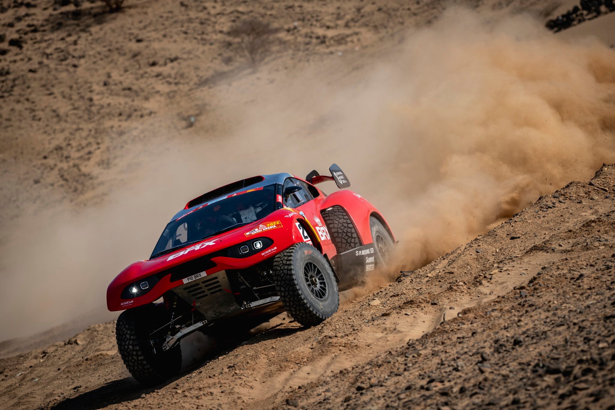 El mendocino Orly Terranova y un buen arranque en el Dakar 2022.