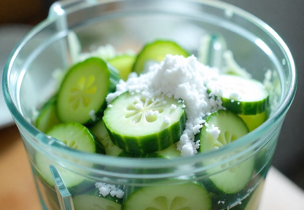Por qué licuar rodajas de pepino con bicarbonato de sodio: para qué sirve la preparación
