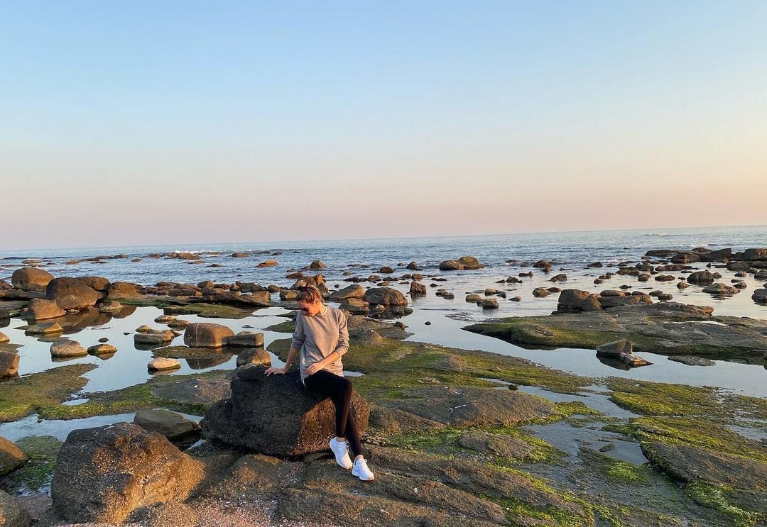 Elina Fernández en Punta del Este.