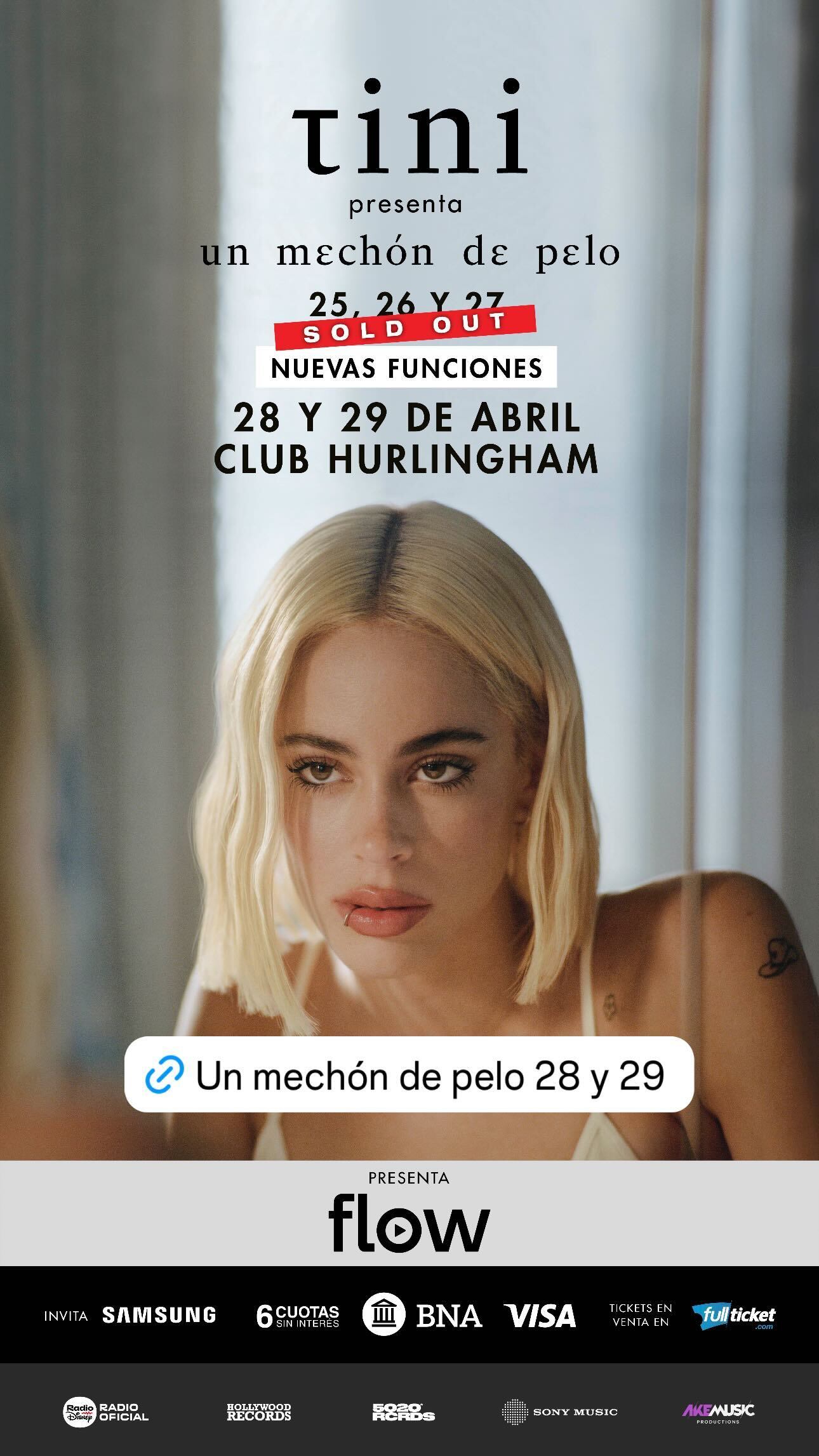 Tini Stoessel agregó dos fechas en el Club Hurlingham