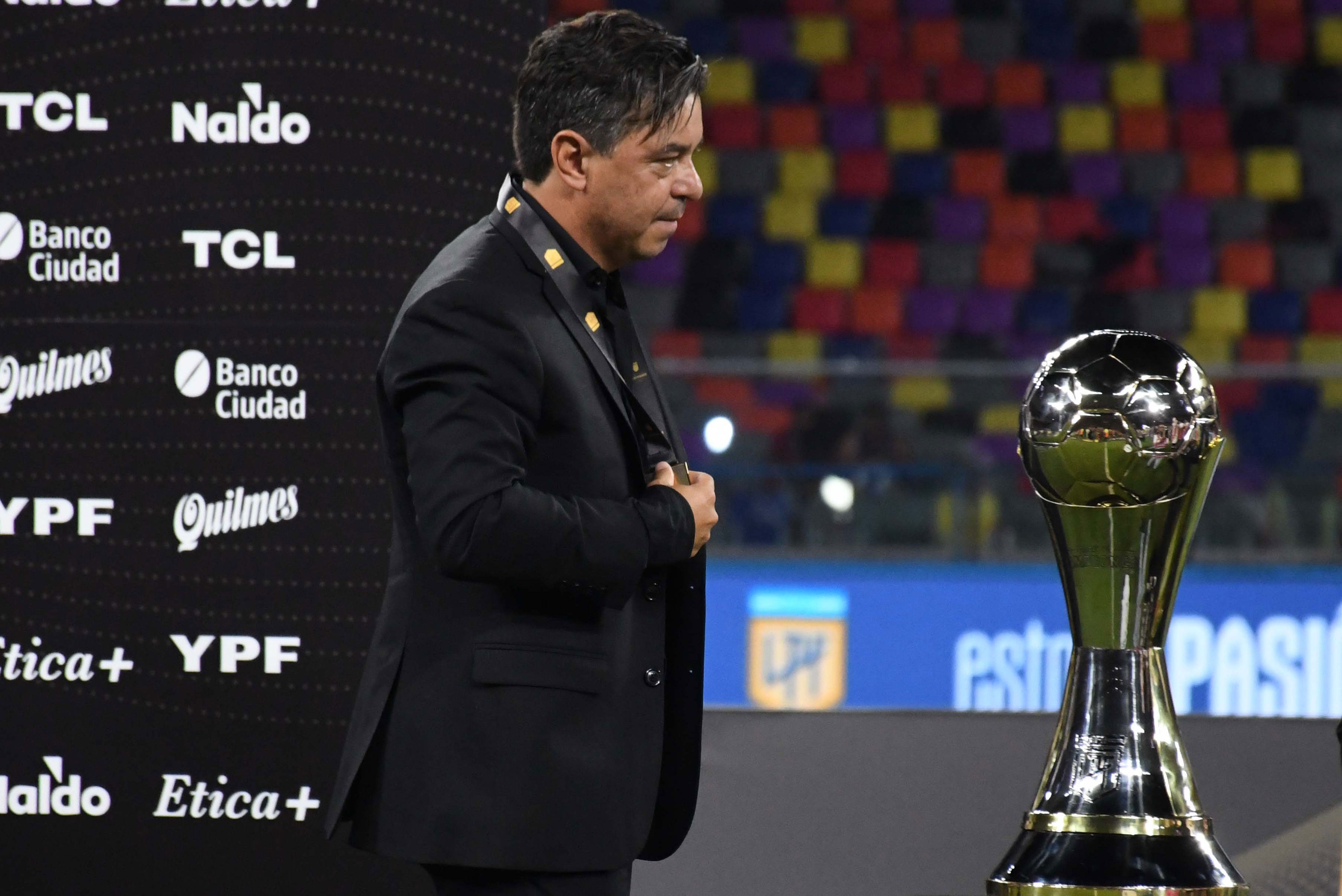 Marcelo Gallardo, entrenador de River, que logró su 14° título en el club. (Fotobaires)