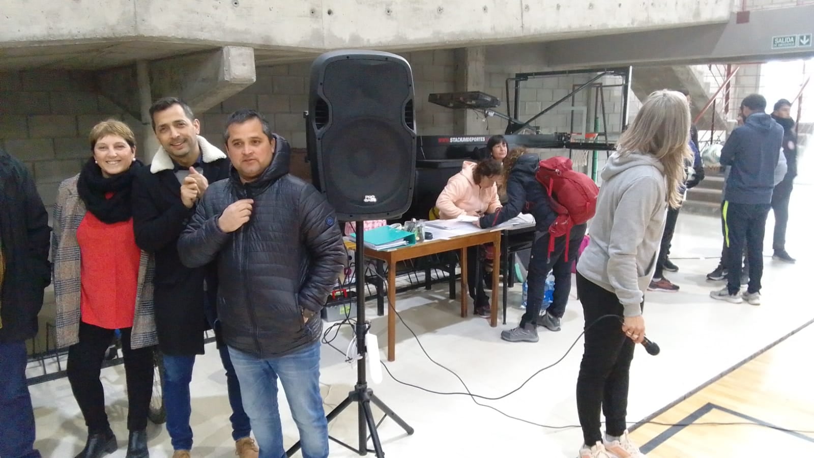 Cittadino en el Polideportivo acompañando la Etapa Regional de los Juegos Bonaerenses