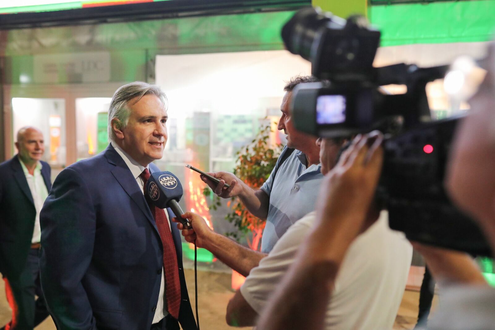 Martín Llaryora desde la ExpoAgro.