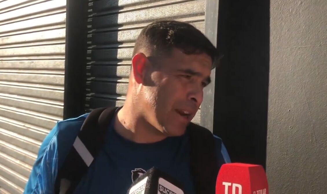 Diego Cochas, y el debut de Racing en el Miguel Sancho (Foto: Captura video Noche de Fútbol).