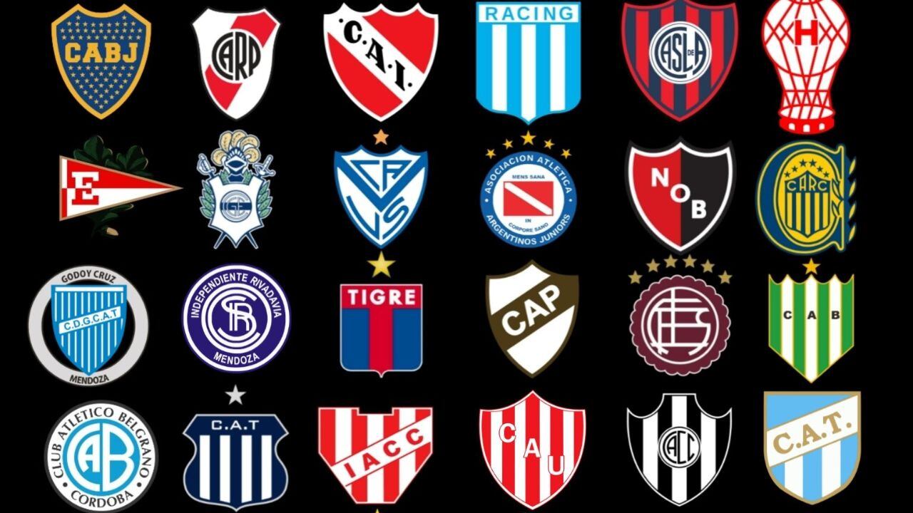 Equipos fútbol argentino.