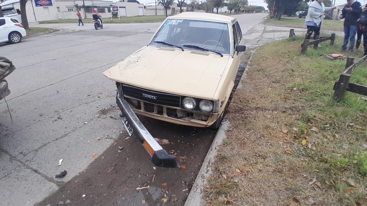 triple choque en avenida Caseros y La Plata