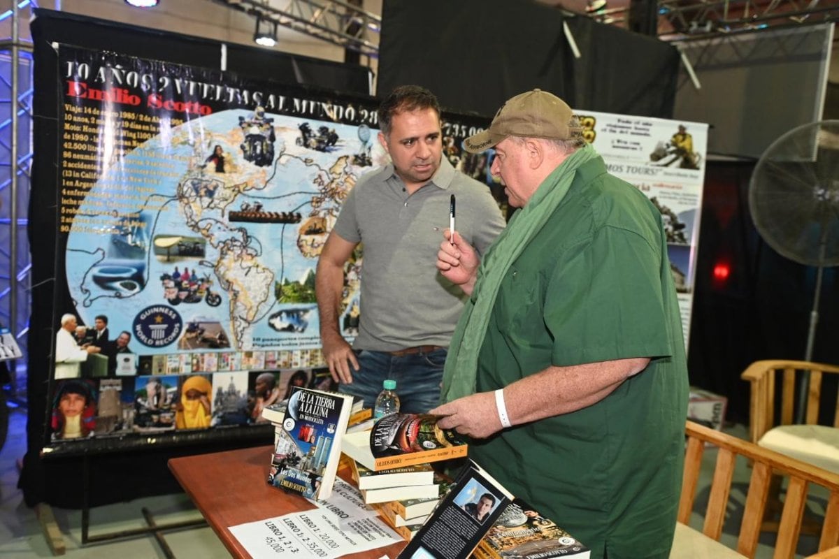 Emilio Scotto en la la Expo Moto de Gualeguaychú