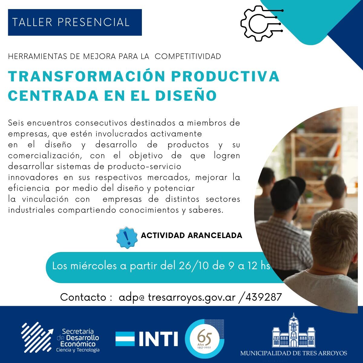 Taller "Transformación Productiva Centrada en el Diseño" en Tres Arroyos