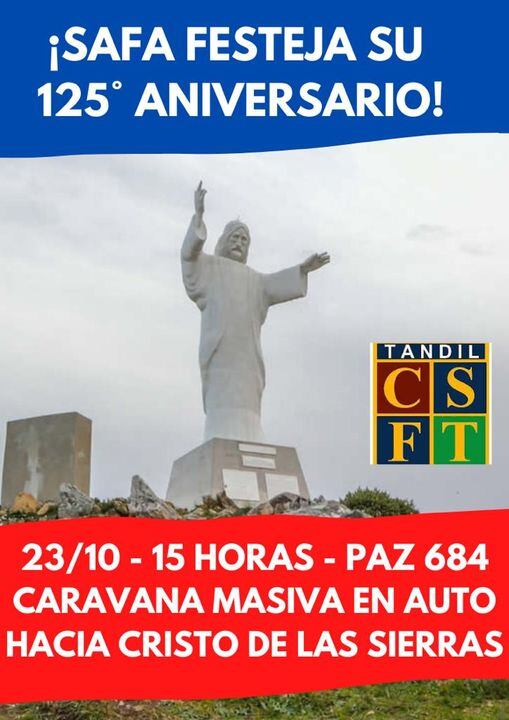 Colegio de la Sagrada Familia de Tandil y la caravana masiva del próximo 23 de octubre.