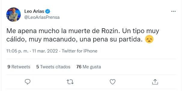 Los famosos despidieron a Gerardo Rozín