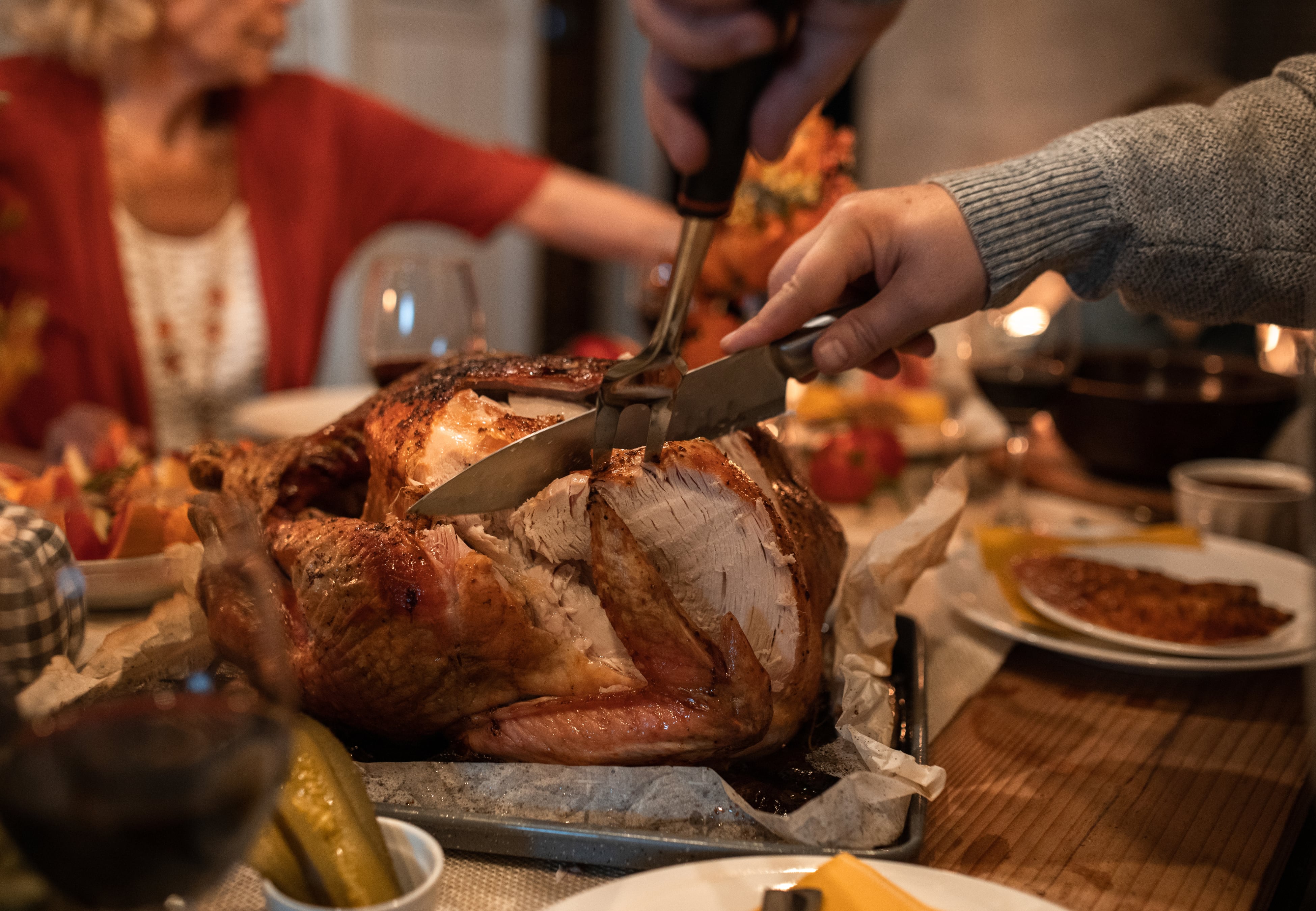 El pavo, uno de los platos típicos de Thanksgiving.