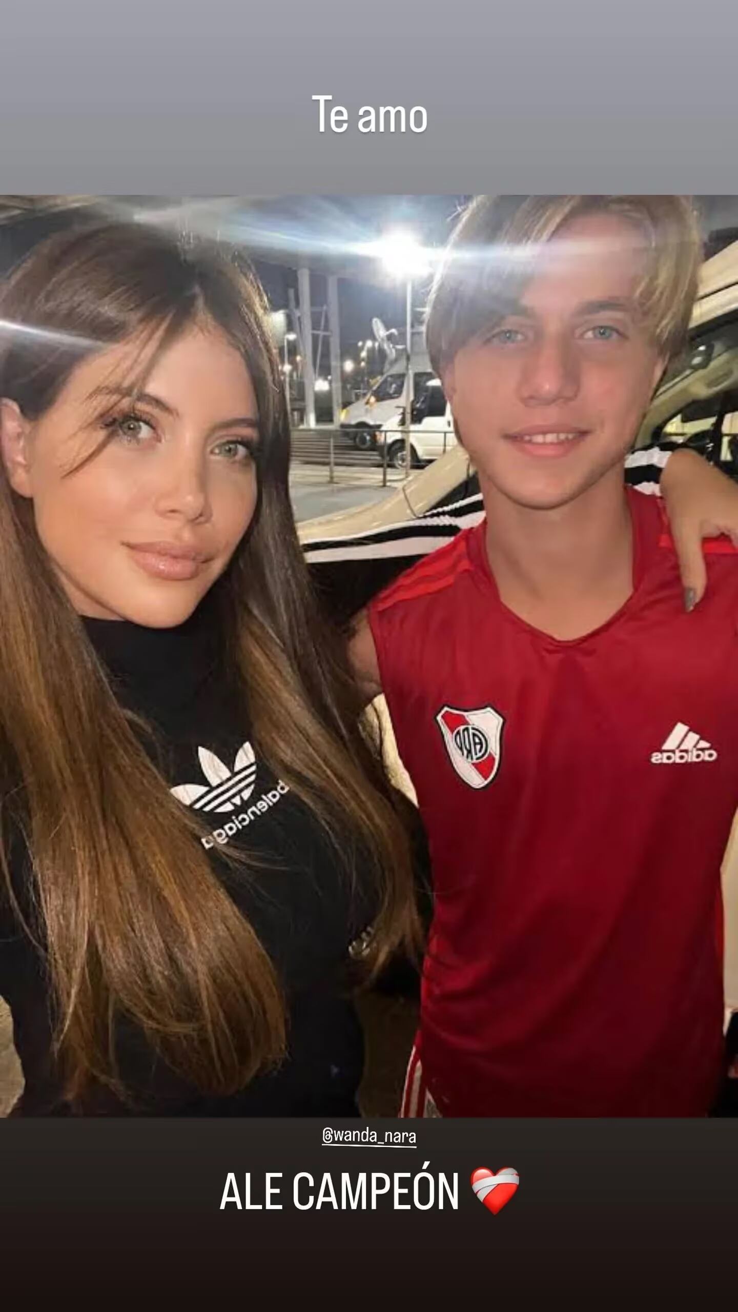 Wanda Nara y su hijo, Valentino López.