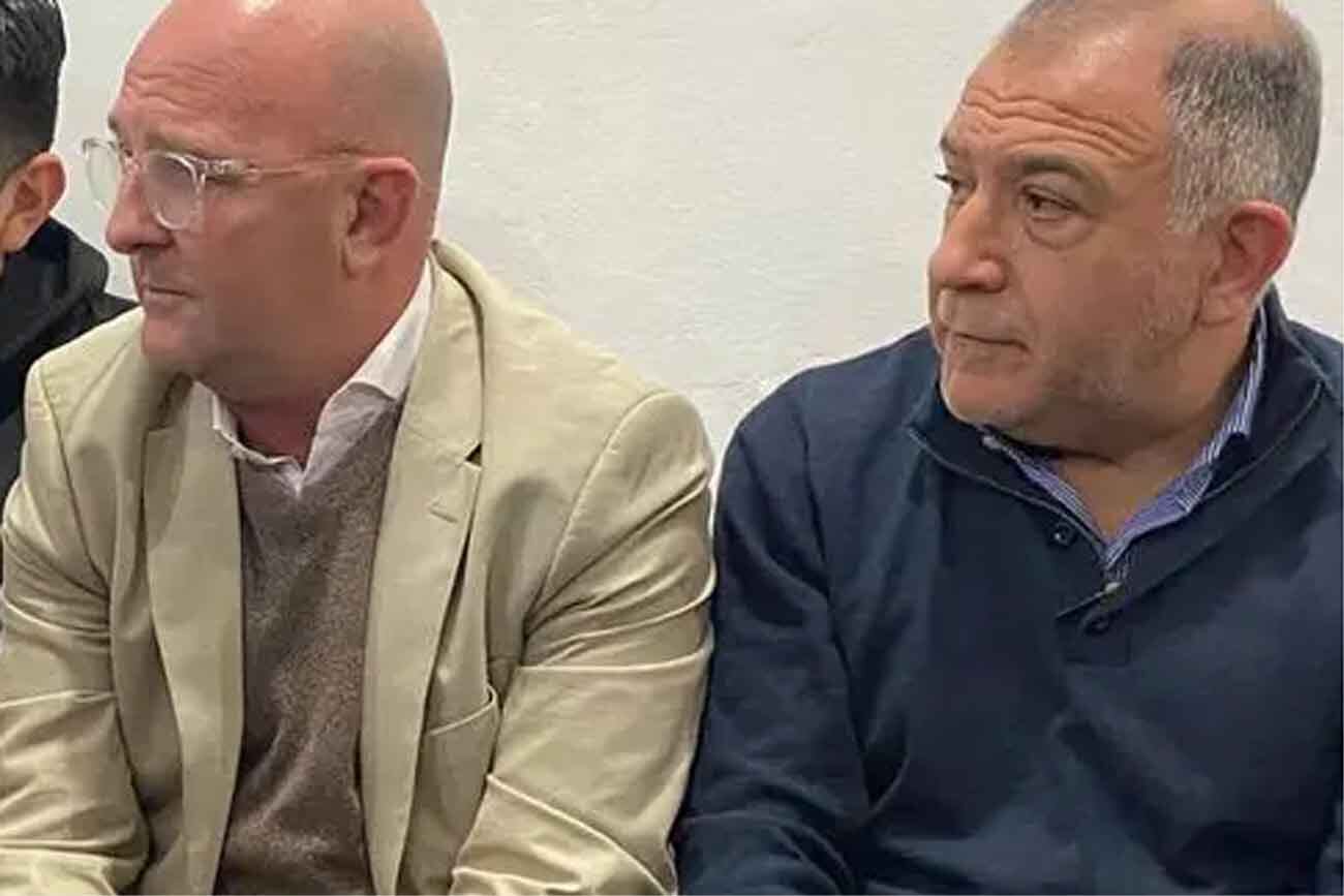 Elecciones 2023: Marcos Carasso, presidente de la UCR Córdoba, y Luis Juez, candidato a gobernador por Juntos por el Cambio. (La Voz)