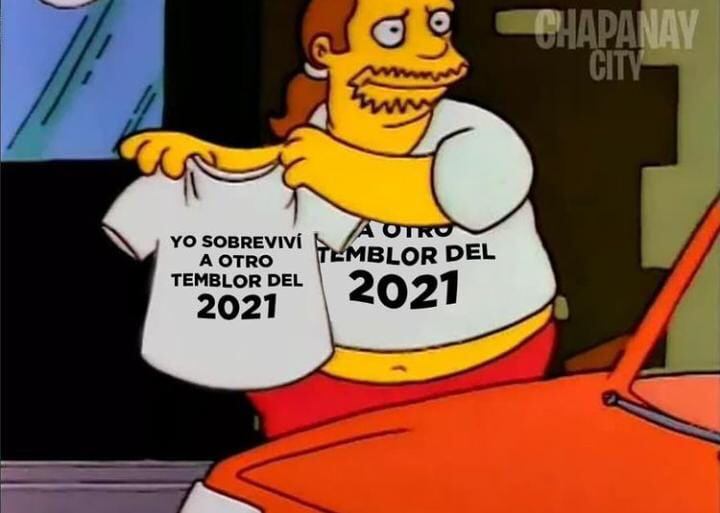 Meme sobre el temblor en Mendoza.