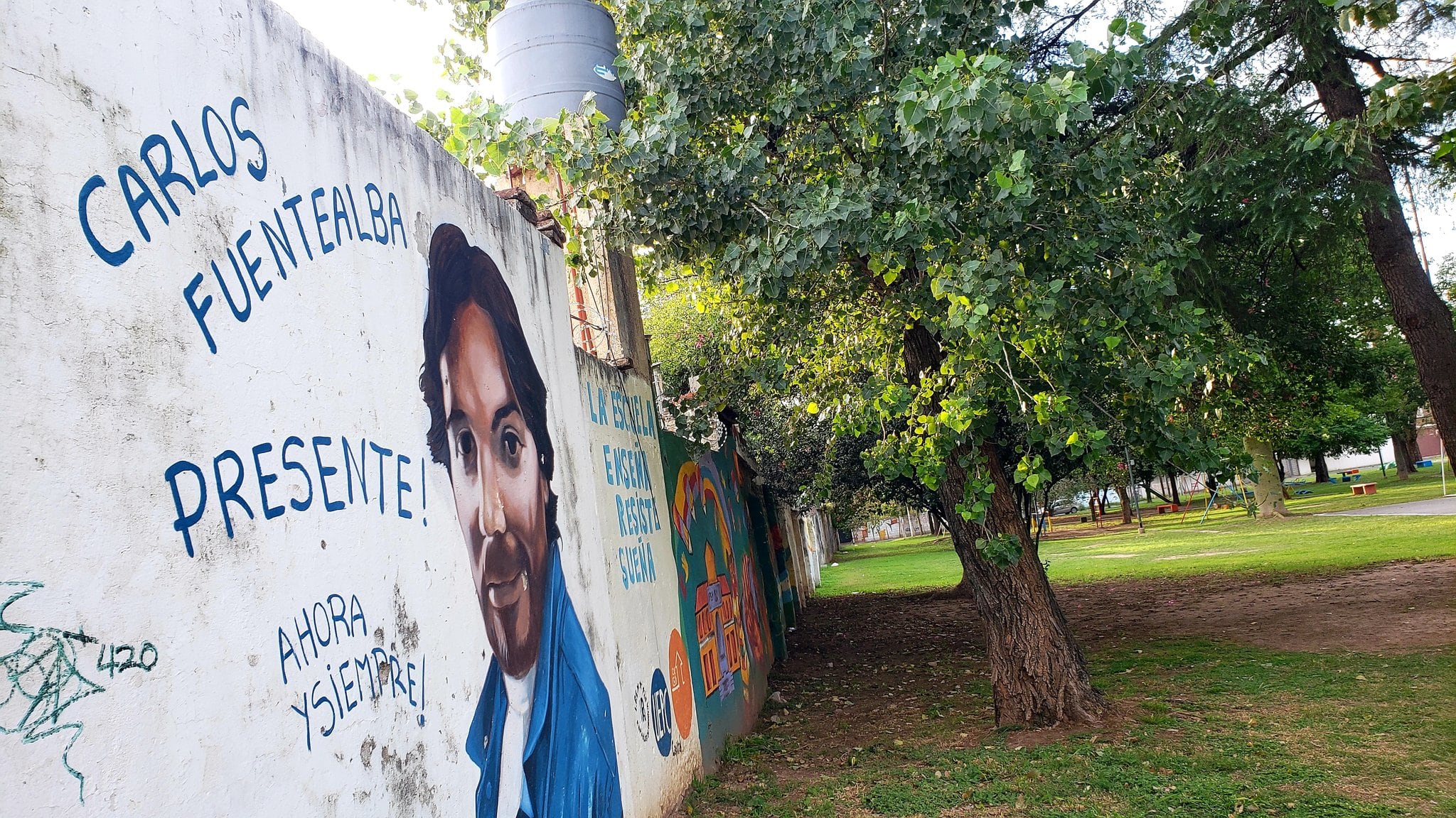 La plaza donde ocurrió el hecho