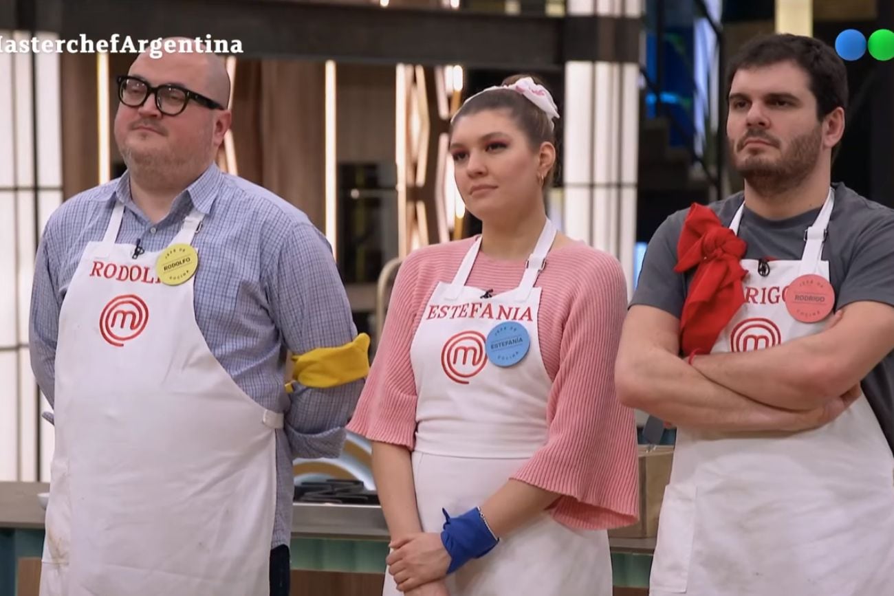 Rodolfo, Estefanía y Rodrigo, los tres finalistas de MasterChef