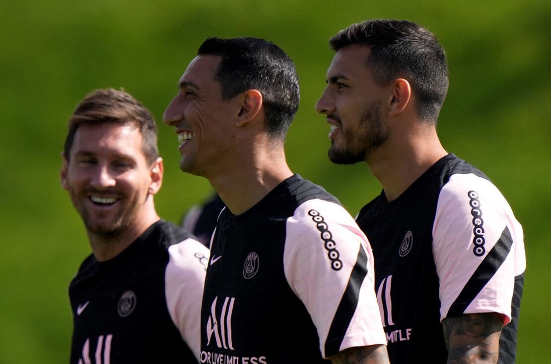 Lionel Messi, Ángel Di María y Leandro Paredes jugarán con las Eliminatorias con la Selección Argentina. (AP) 