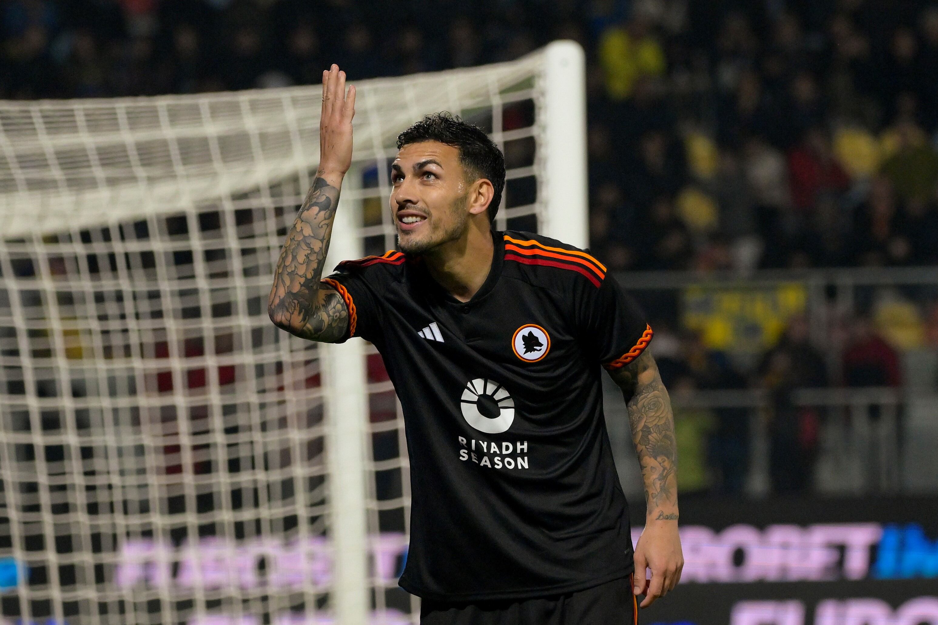 Leandro Paredes marcó el 3-0 de la Roma sobre Frosinone. (AP)