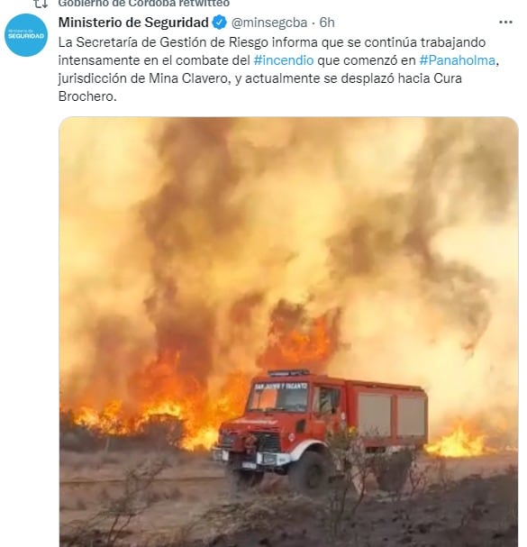 La lucha contra el fuego en Panaholma es sin cuartel.