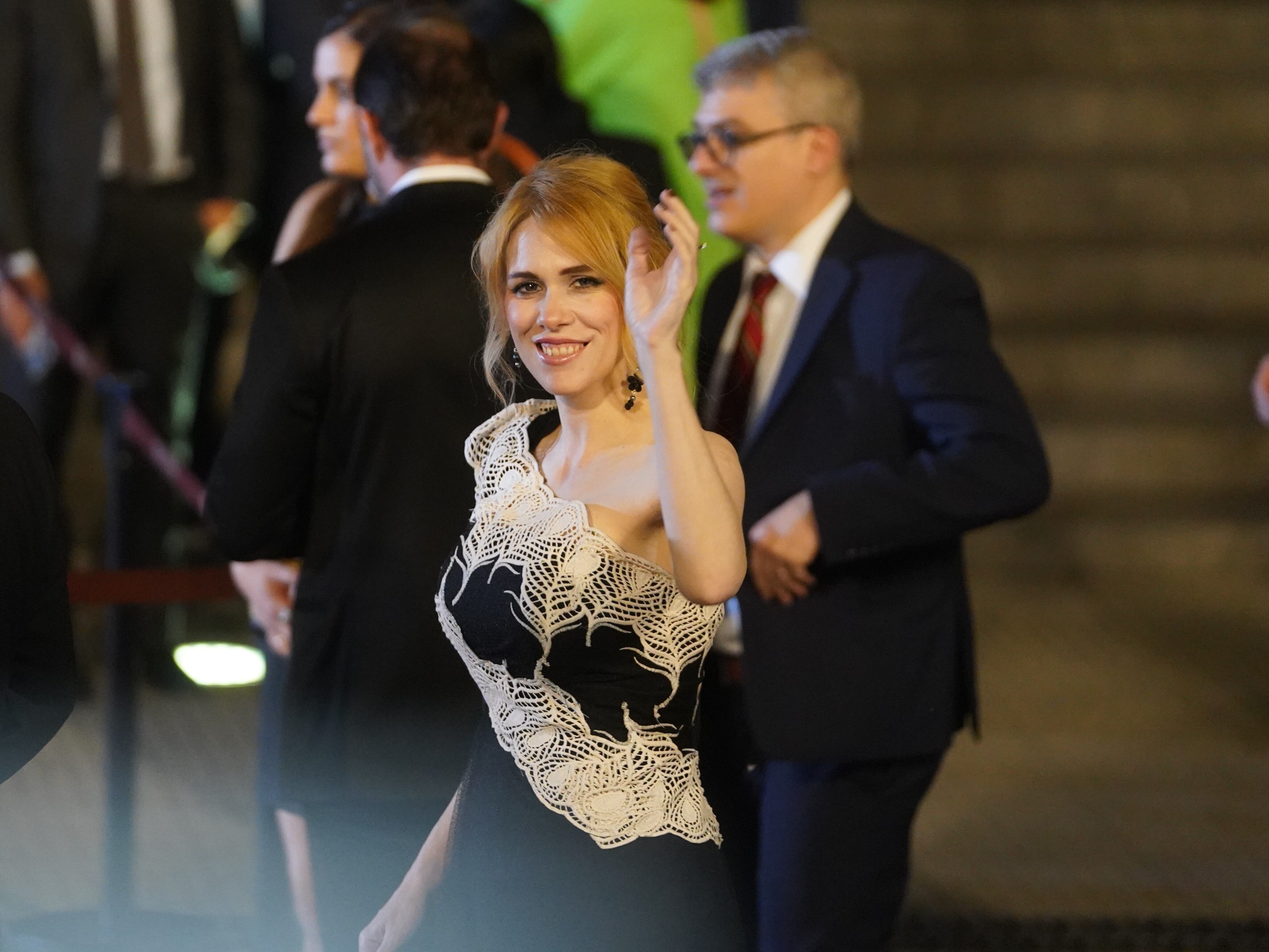 Lilia Lemoine en la gala en el teatro Colón tras la asunción de Javier Milei como presidente de la Nación (Gentileza)