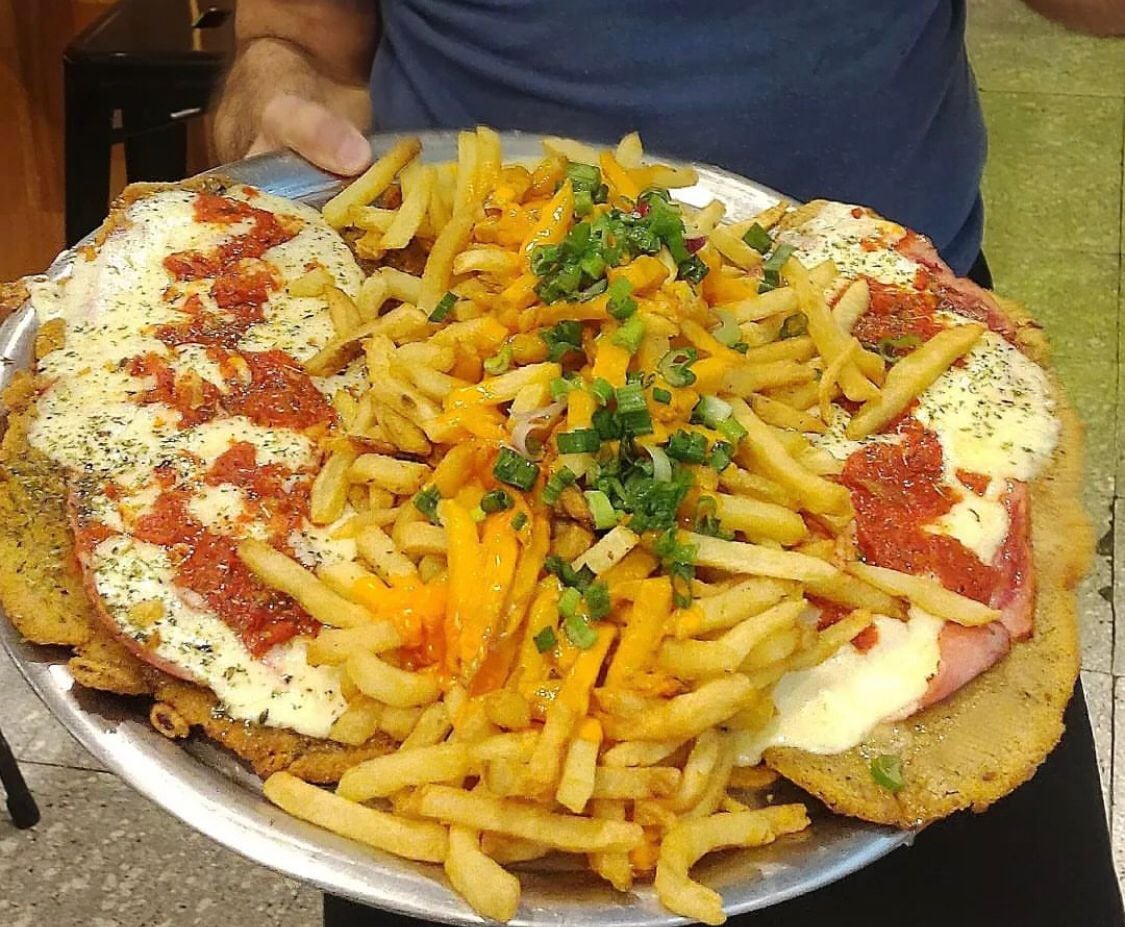 El Festival de Bodegones y sus exquisitas milanesas con fritas.