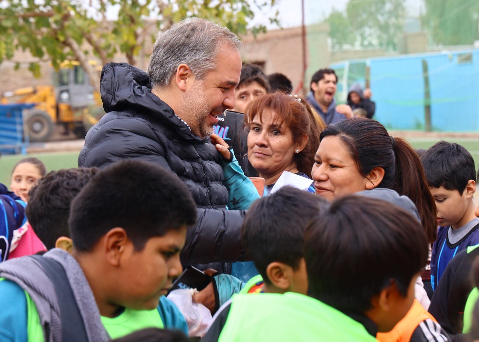 Stevanato lanzó el programa de fútbol infantil en la zona este. Foto: Maipú Municipio.