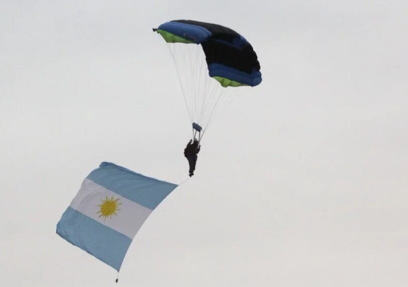 Homenaje a los héroes de Malvinas.