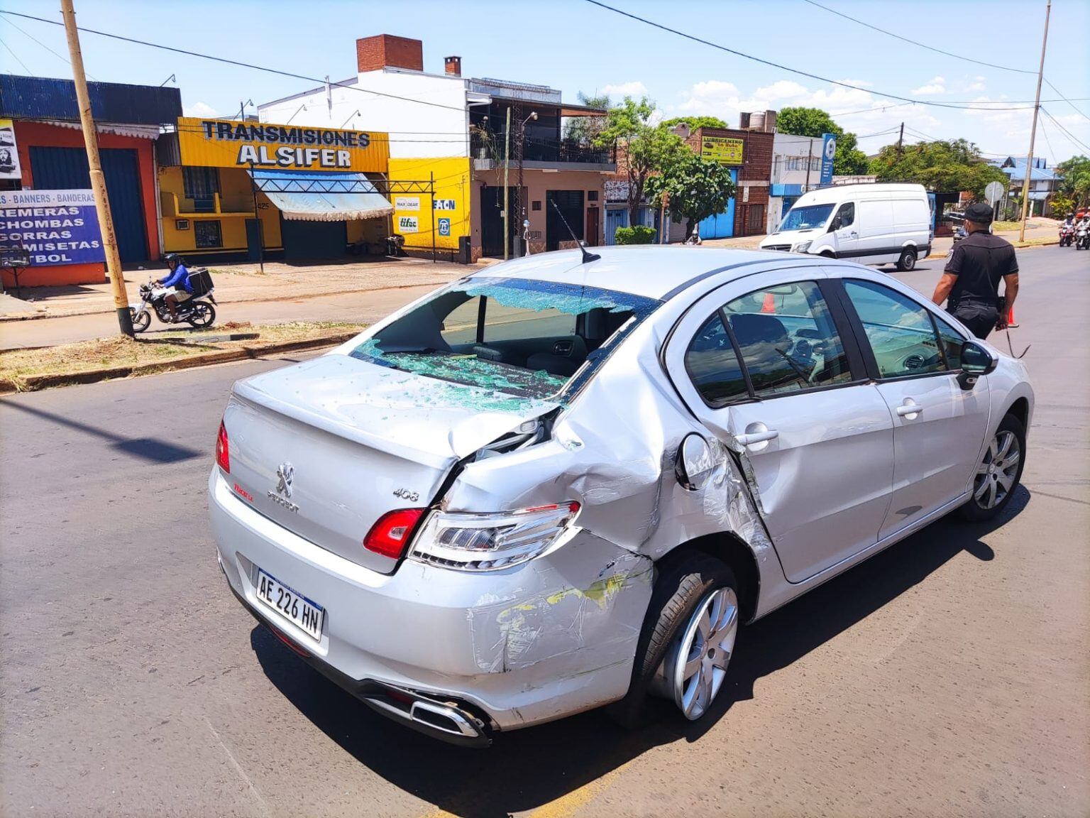 Múltiple accidente de tránsito en Posadas.