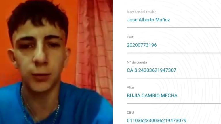 Datos para colaborar con Federico, el joven de Villa Mercedes