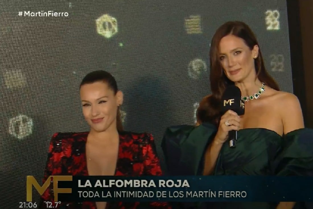 Pampita y un vestido muy especial. (Telefe)