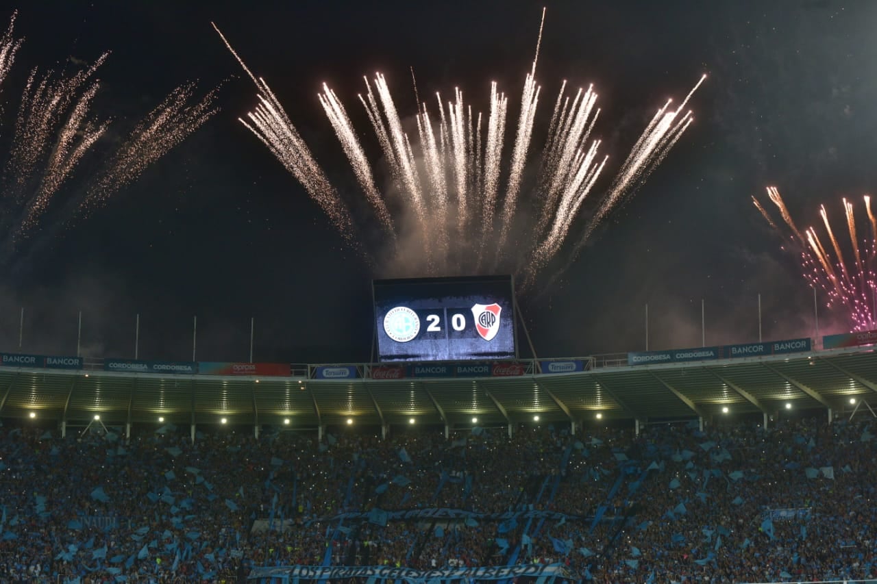 Festejos segundo gol de Belgrano