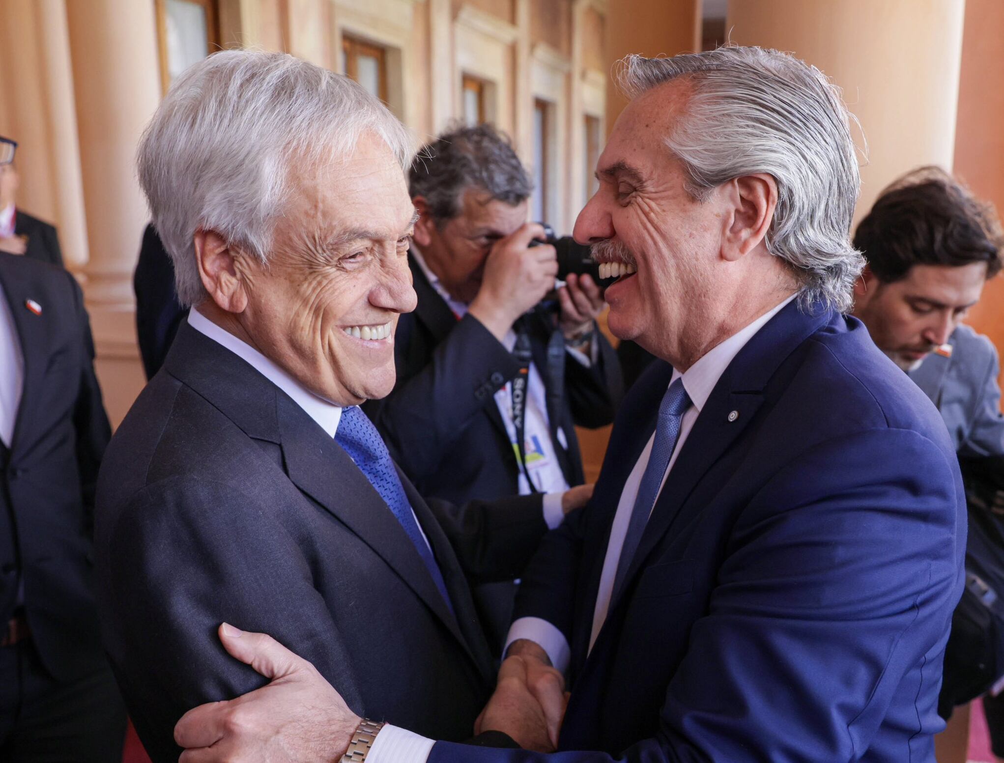 Sebastián Piñera y Alberto Fernández. 