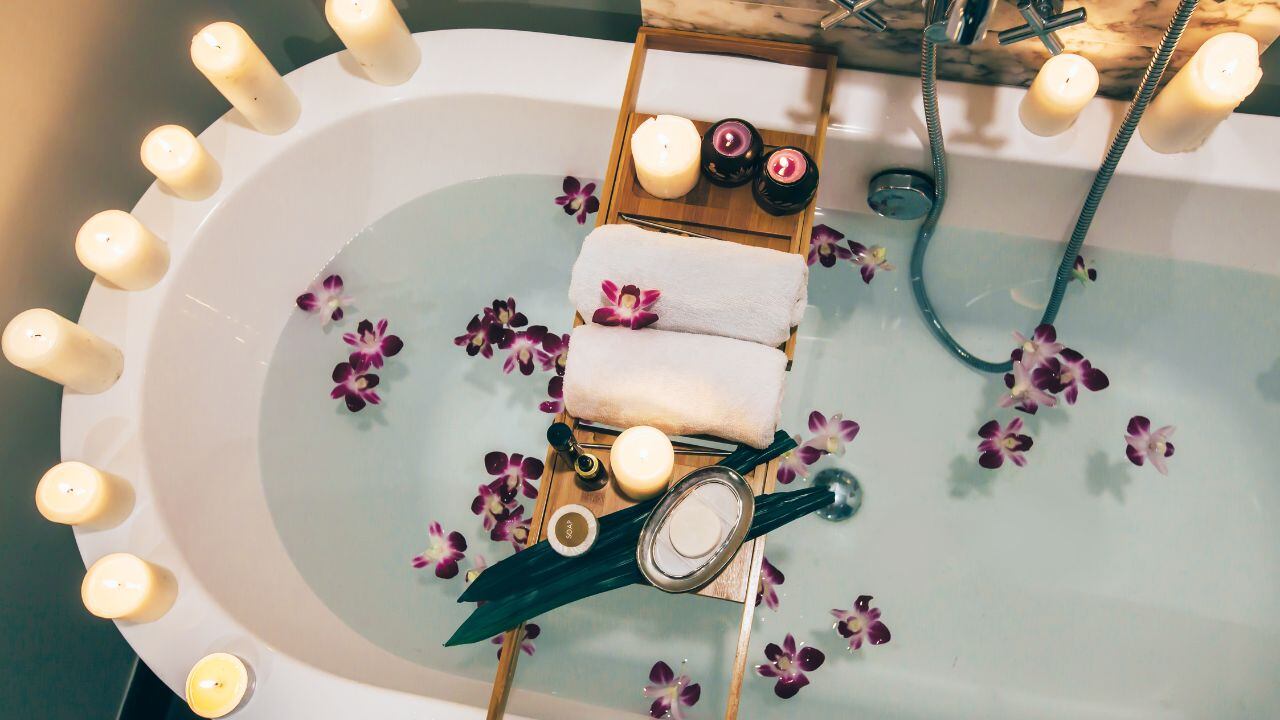 Ritual de baño con intenciones.