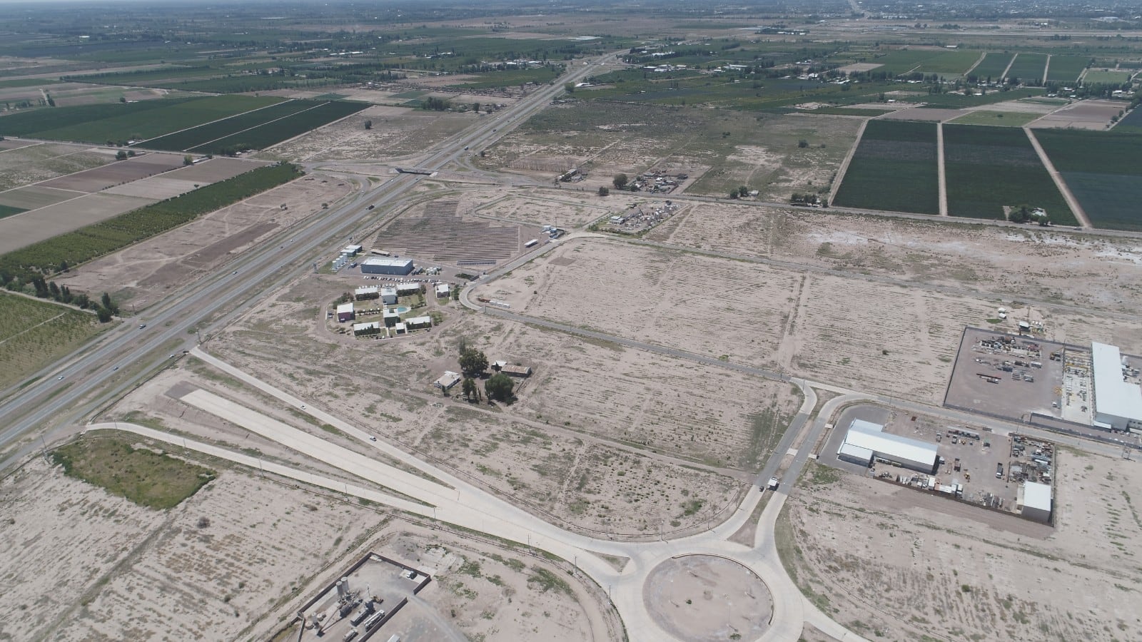 Vista aérea del Parque de Servicios e Industrias Palmira. Gentileza Gobierno de Mendoza