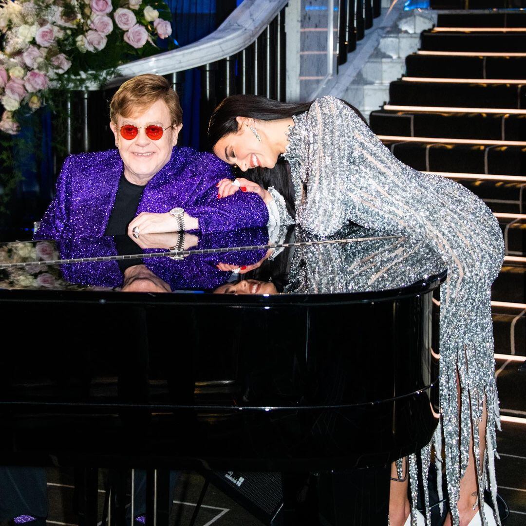 Elton John y Dua Lipa.