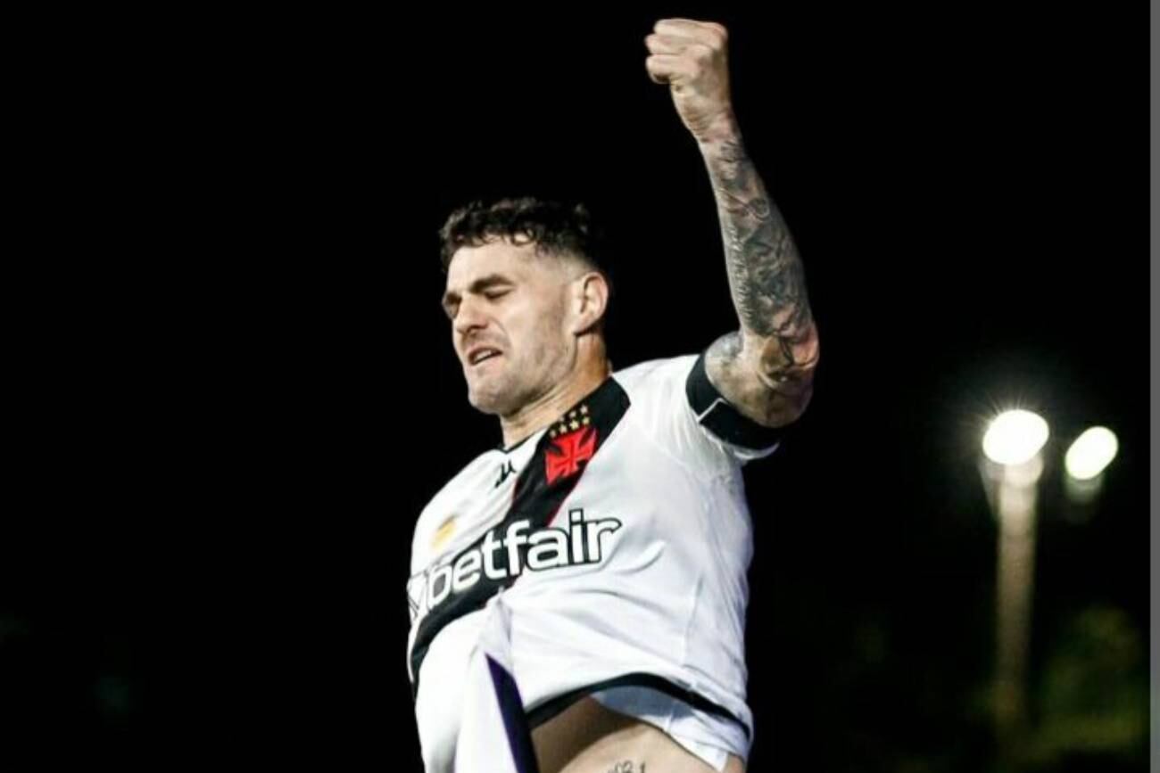 Pablo Vegetti celebró un gol más en el Vasco (Instagram)