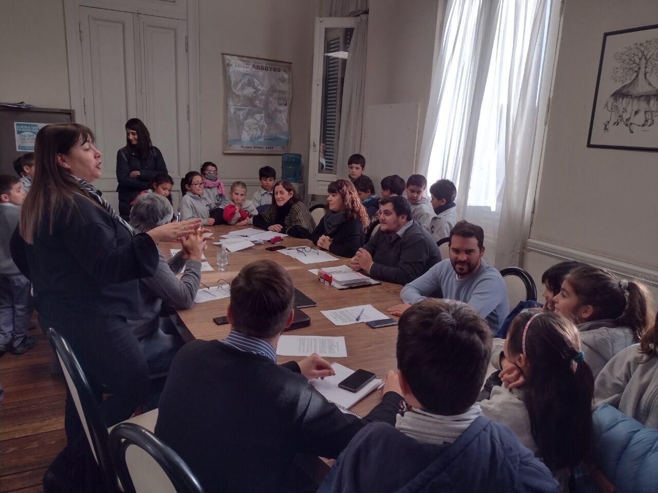 Alumnos de la Escuela Agropecuaria visitaron el Palacio Municipal