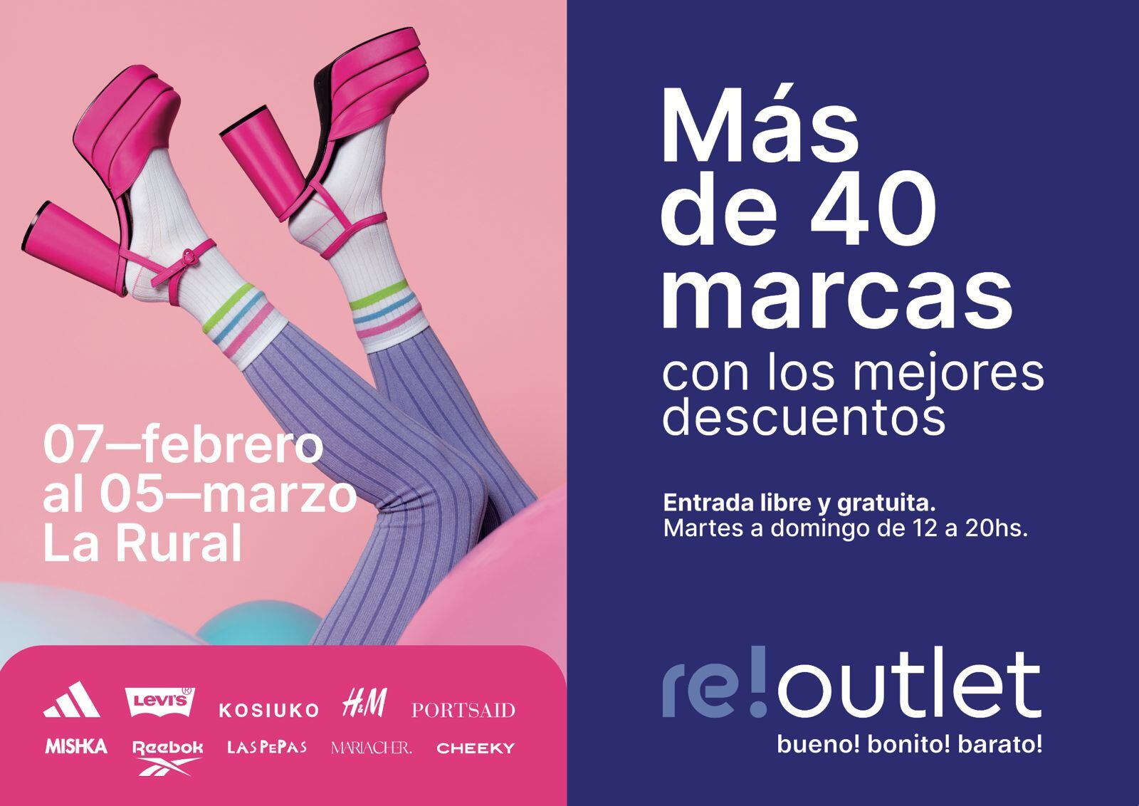 Re Outlet reunirá a más de 40 marcas reconocidas, ofreciendo prendas para todos los estilos y edades.