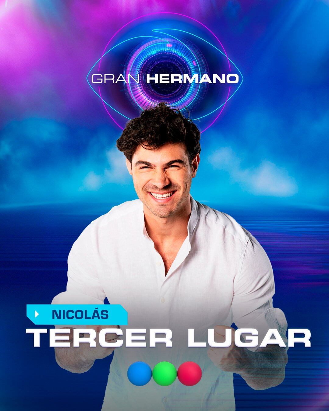 Nicolás es el tercer puesto en Gran Hermano 2024