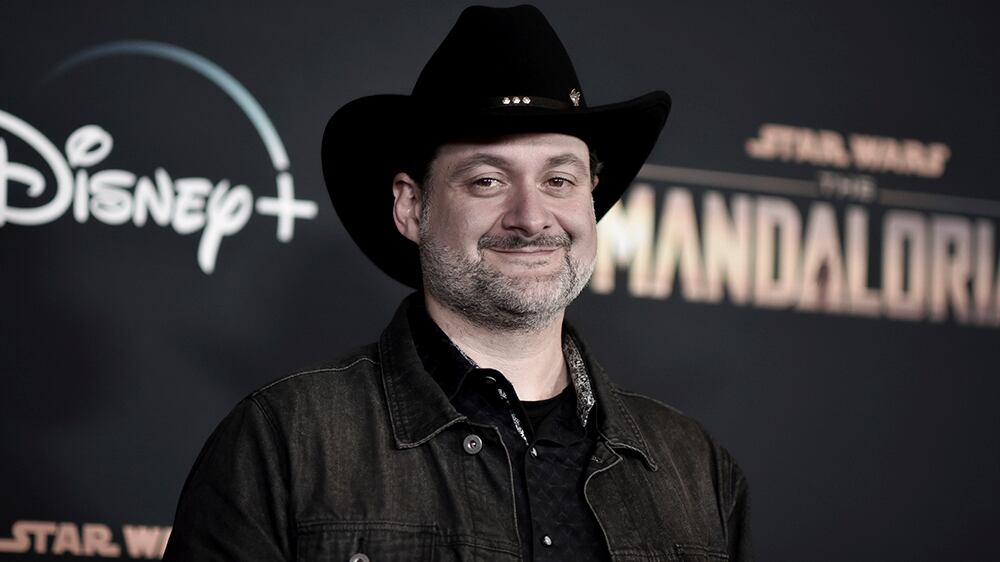 Dave Filoni attends the LA premiere of "The Mandalorian" at the El Capitan Theatre on Wednesday, Nov. 13, 2019, in Los Angeles. (Photo by Richard Shotwell/Invision/AP)