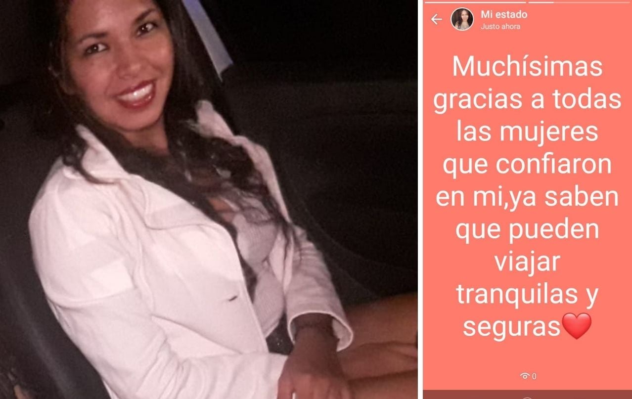 Daniela Gómez, remisera de mujeres.