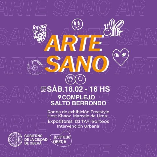 Se realizará la segunda edición de Arte Sano en Oberá.