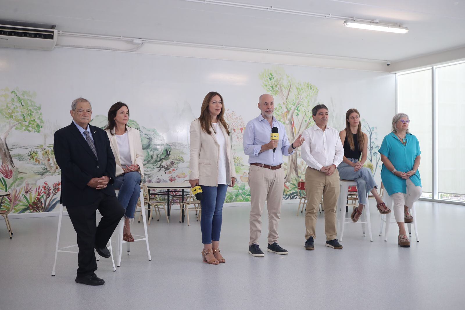 Horacio Rodríguez Larreta junto a Vidal y Fernán Quirós.