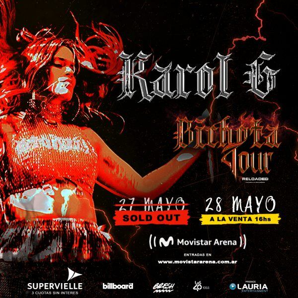 Karol G en el Movistar Arena.