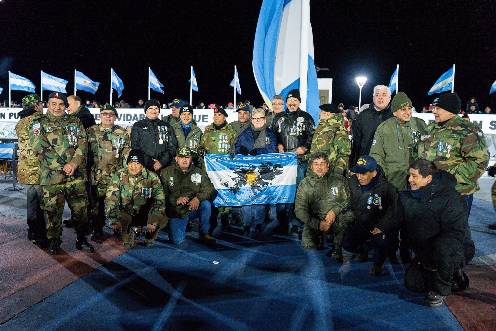 Vigilia por el Día del Veterano y de los Caídos en la Guerra de Malvinas