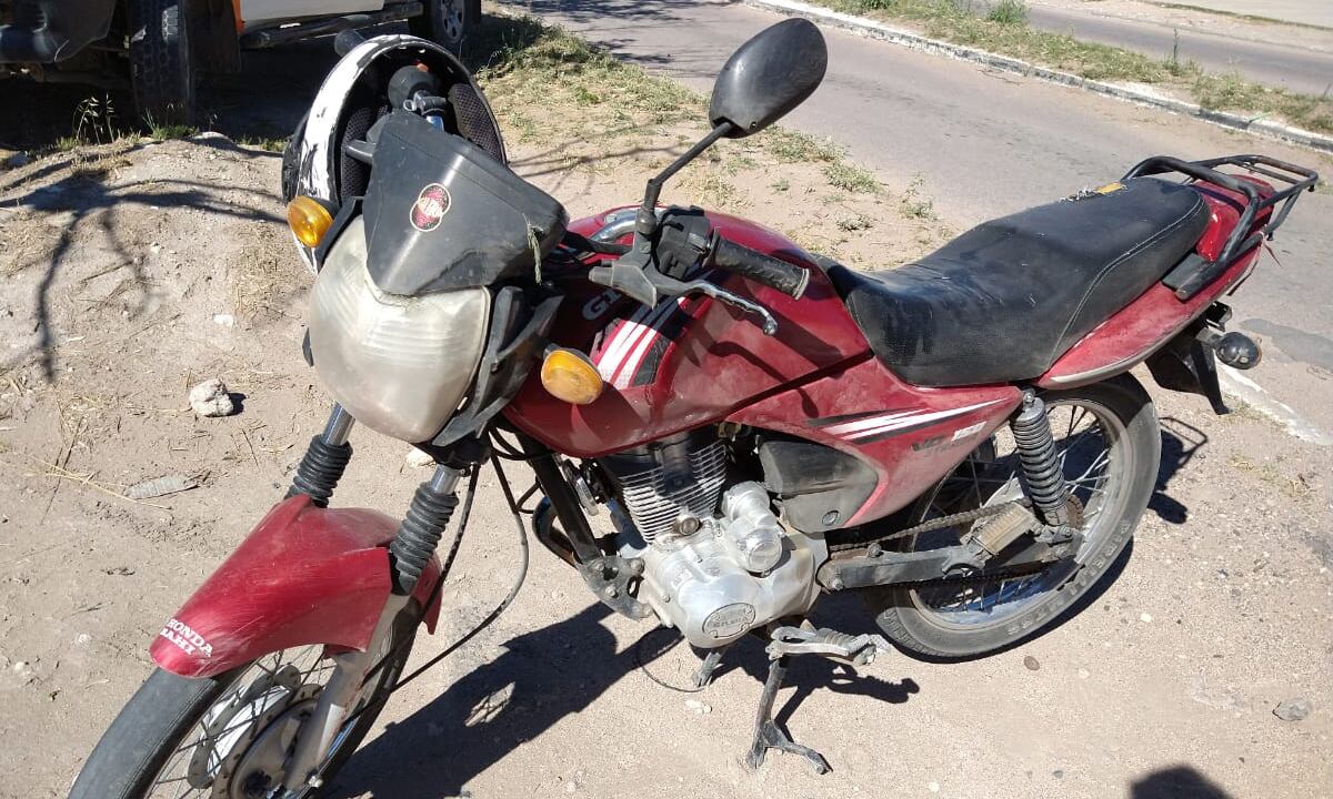 Joven manejaba una moto alcoholizado